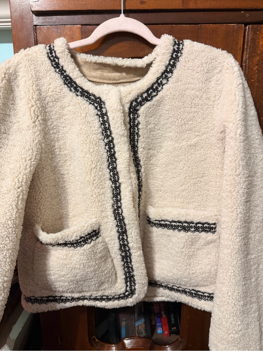 Dylan Los Angeles Faux Fur Shearling Sherpa Jacket Size M